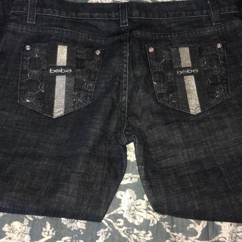 Bebe Premium Rhinestone bootcut 31 - Picture 10 of 16